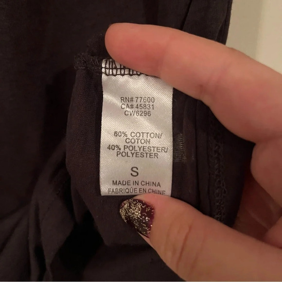 CHASER ACDC Dark Brown Studded Band Tee Tshirt - Picture 5 of 5